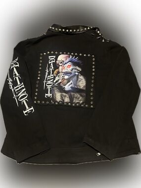 Dolls Kill x Death Note Calling Card Moto Jacket